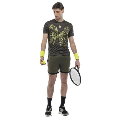 Hydrogen Sketch Tech T-shirt Military Green