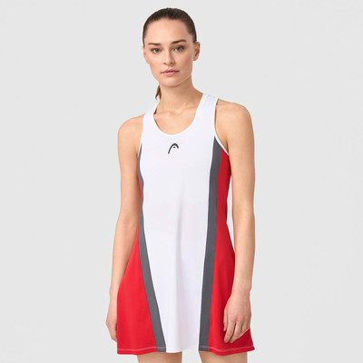 Sukienka sportowa HEAD Club 25 Dress Women Red / White