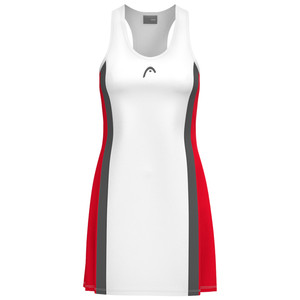 Sukienka sportowa HEAD Club 25 Dress Women Red / White