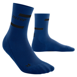 Skarpety CEP The Run Compression Mid Cut Socks 4.0 Blue / Black