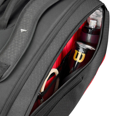 Wilson Clash V3 Super Tour 15 Pack Black / Infrared