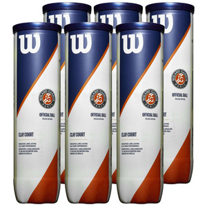 Piłki Wilson Roland Garros Clay Court 6x4szt.