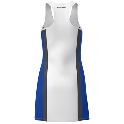 Sukienka sportowa HEAD Club 25 Dress Women Royal Blue / White