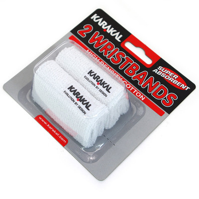 Karakal Wristband White 2pcs.