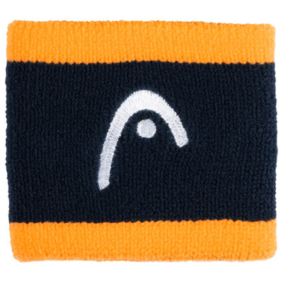Head Wristband Striped 2,5" Navy / Banana
