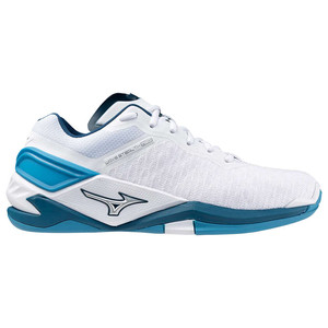 Mizuno Wave Stealth Neo White / Sailor Blue / Silver