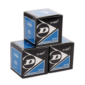 Dunlop Intro Blue Dot Squashbälle 3St.