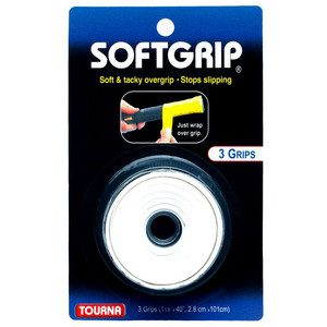 Tourna Soft Grip White 3Pack