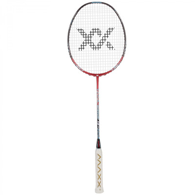 Badminton racquet Maxx Crystalyst X2 (Strung) Red