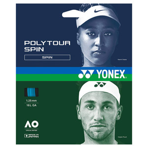 Naciąg tenis Yonex Poly Tour SPIN 125 Niebieski
