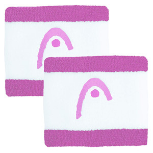 Frotka HEAD 2,5" Wristband Striped 2Pack Alight Lilac / White