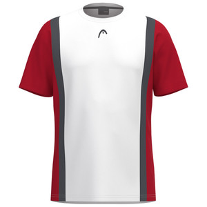Koszulka HEAD Club 25 Tech T-Shirt Red / White