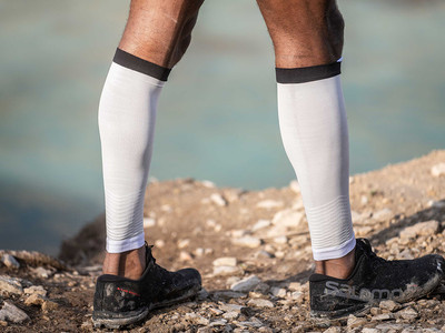 Opaski na łydki Compressport R2v2 Calf Sleeves White