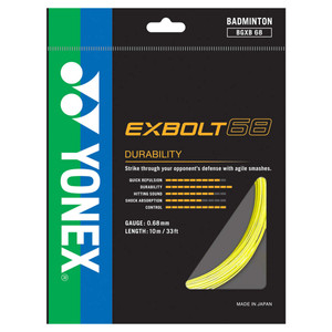 Badminton string Yonex Exbolt 68 Yellow