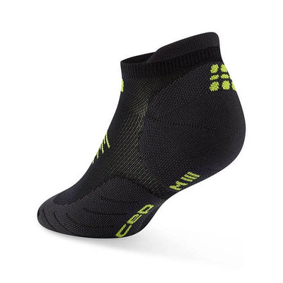 CEP Core Run No Show Socks 5.0 Black / Lime