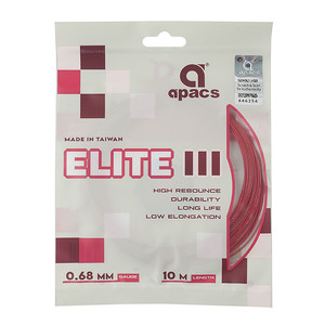 Badminton string Apacs Elite III 0.68 Red
