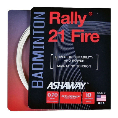 Naciąg badminton Ashaway Rally 21 Fire White