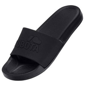 Kubota Plain Black Flip-Flops