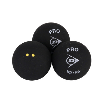 Dunlop Pro Double Yellow Dot 3Pack