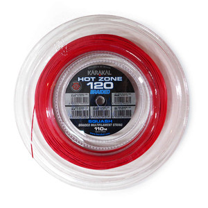 Karakal Hot Zone Braided 120 Red 110m Squash String