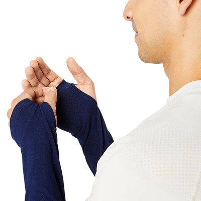 Asics Seamless LS Top Birch / Blue