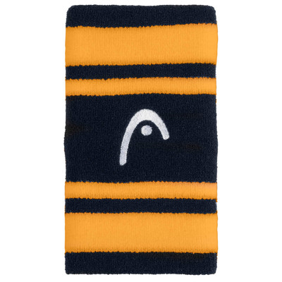 Head Wristband Striped 5" Navy / Banana