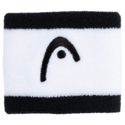 Head Wristband Striped 2,5" Black / White