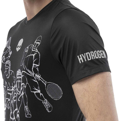 Hydrogen Sketch Tech T-shirt Black
