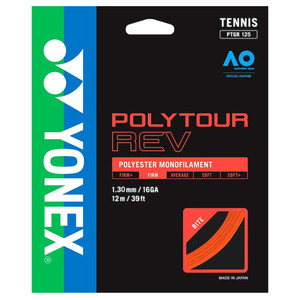 Tennis string Yonex Poly Tour Rev 130 Orange