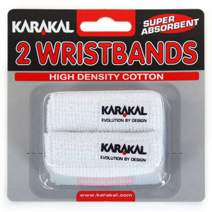 Karakal Wristband White 2pcs.