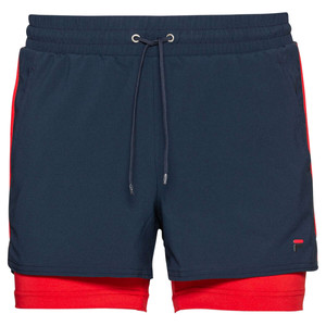 Fila Evie 3in Shorts Navy / Red