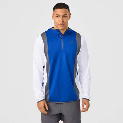 Bluza HEAD Club 25 Tech Hoodie Royal Blue / White