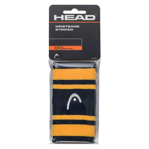 Head Wristband Striped 5" Navy / Banana