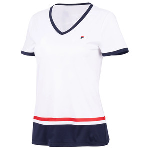 Fila Elisabeth Women's T-Shirt White / Navy