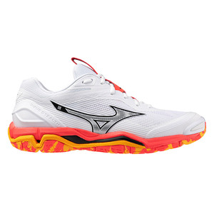 Mizuno Wave Stealth 6 White / Coral