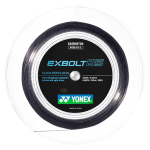 Naciąg badminton Yonex Exbolt 65 Black - Rolka 200 m