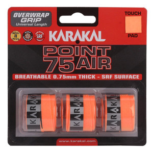 Karakal Point 75 Air Overwrap Grip Orange 3pcs.