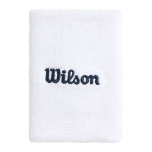 Frotka na rękę Wilson Wide Terry Wristband White OSFA