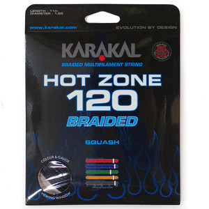 Karakal Hot Zone Braided 120 Black 11m Squash String
