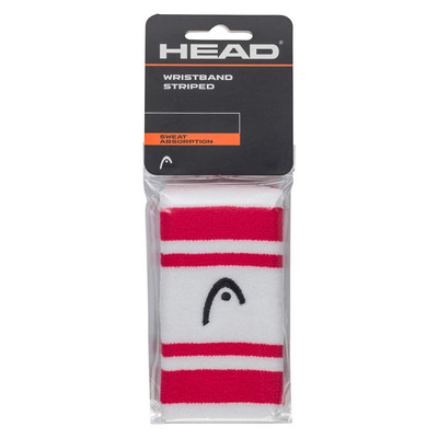 Frotka HEAD 5" Wristband Striped 2Pack Magenta / White