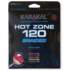 Karakal Hot Zone Braided 120 Red 11m Squash String