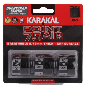Karakal Point 75 Air Overwrap Grip Black 3pcs.