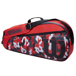 Wilson Junior 3 Pack Tennis Bag - Grey/Red