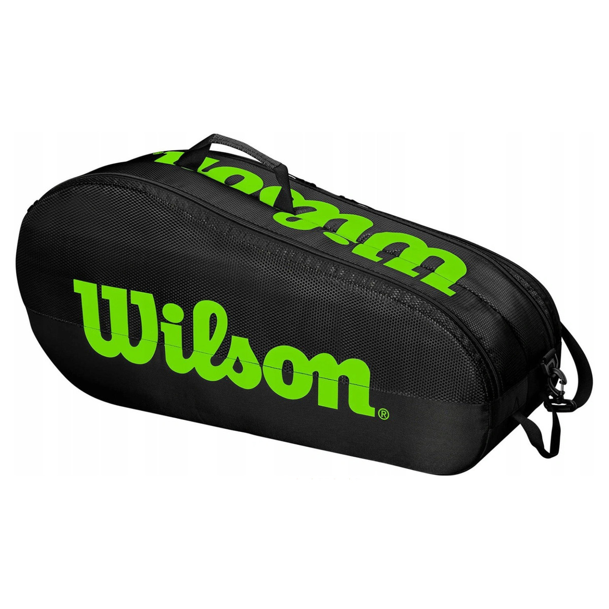 Torba Wilson Team 2 Pack Competition Bag Black / Green SQUASH \ TORBY \ Wilson BADMINTON